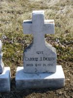 Findagrave  Carrie J. Dixon