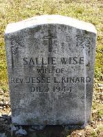 Findagrave  Sallie Wise Kinard