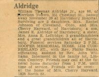 Lincoln Cemetery_Burials A-XYZ_-0003_Aldridge-William T. Jr