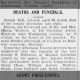 Newspapers.com - Harrisburg Daily Independent - 15 Apr 1898 - Page 1 Obituary for Joseph Ball (Aged 65)