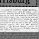 Newspapers.com - Harrisburg Telegraph - 19 Jun 1902 - Page 3 Obituary for HENRY CARRINGTON (Aged 28)