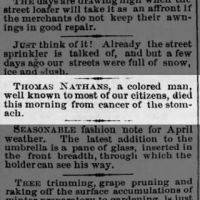 Newspapers.com - Harrisburg Telegraph - 9 Apr 1875 - Page 4 Thomas Nathans Dies of Stomach Cancer-09 Apr 1875