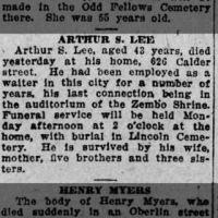 Obituary for ARTHUR 8 . Lee (Aged 43)