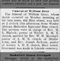 Obituary for William Gray