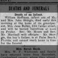 Obituary for William Hoffman Sturgis