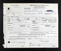 Pennsylvania, U.S., Birth Certificates, 1906-1911