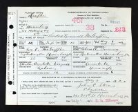 Pennsylvania, U.S., Birth Certificates, 1906-1911