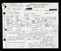 Pennsylvania, U.S., Birth Certificates, 1906-1911