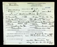 Pennsylvania, U.S., Birth Certificates, 1906-1911