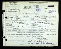 Pennsylvania, U.S., Birth Certificates, 1906-1913