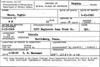 Pennsylvania, U.S., Veterans Burial Cards, 1777-2012