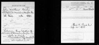 U.S., World War I Draft Registration Cards, 1917-1918