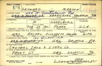 U.S., World War II Draft Cards Young Men, 1940-1947