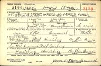 US, World War II Draft Cards Young Men, 1940-1947 - James Arthur Crummel Sr