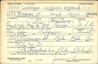 US, World War II Draft Cards Young Men, 1940-1947 - Jordan N Burruss